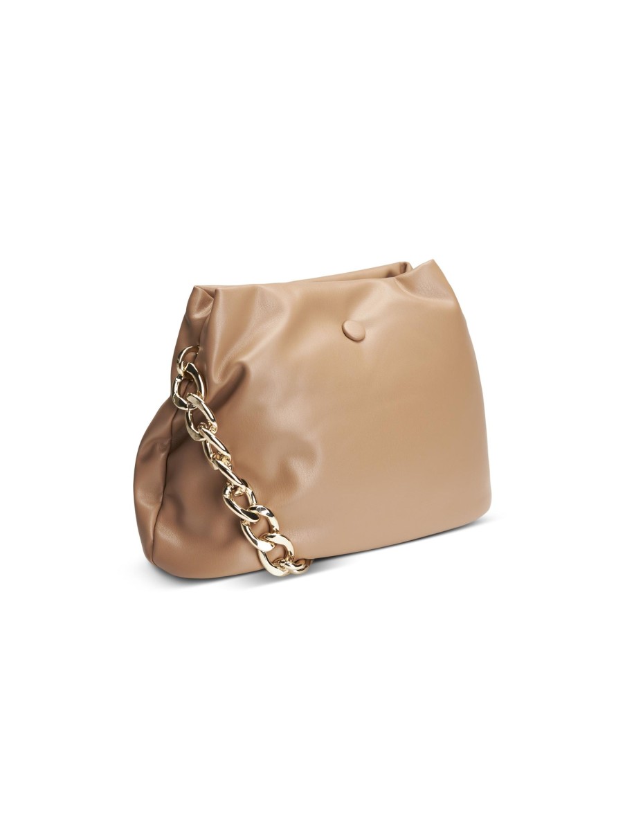 Frauen Seidenfelt Taschen | Umhangetasche Camel