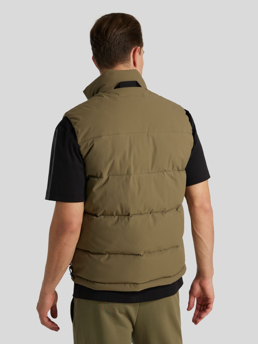 Manner Hugo Sportswear Gilets & Westen | Steppweste Grun