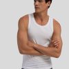 Manner Schiesser Wasche & Loungewear | Tanktop Long Life Soft Weiss