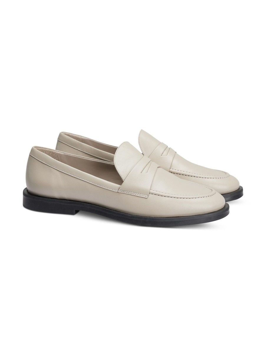 Frauen Carrano Halbschuhe | Loafer Hellgrau