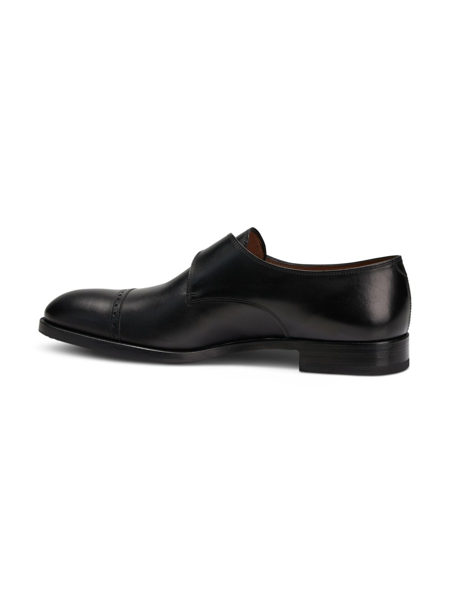 Manner Fratelli Rossetti Business-Schuhe | Klassische Monk-Schuhe Schwarz