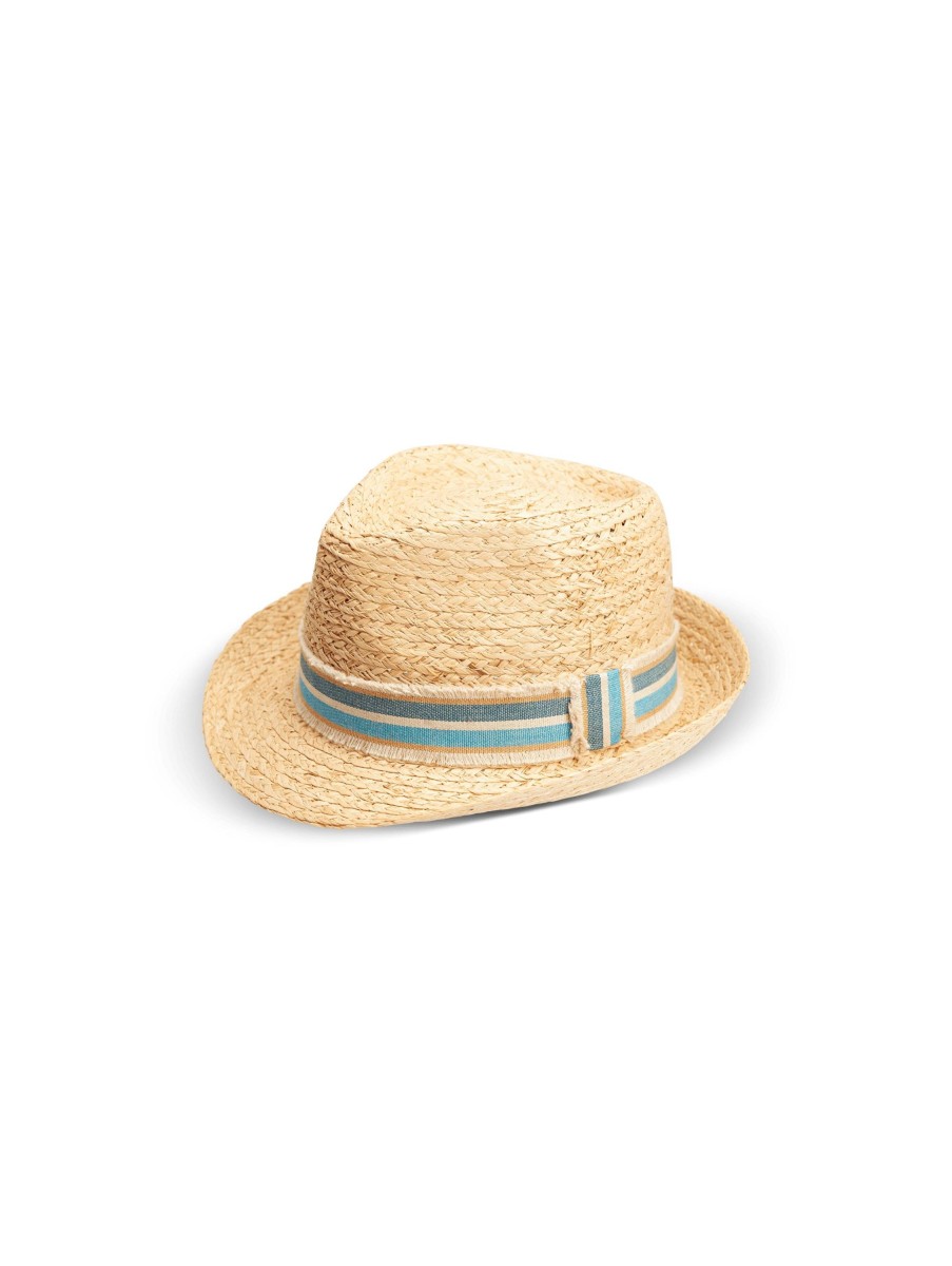 Manner Paul Hute & Mutzen | Raffia-Strohhut Beige