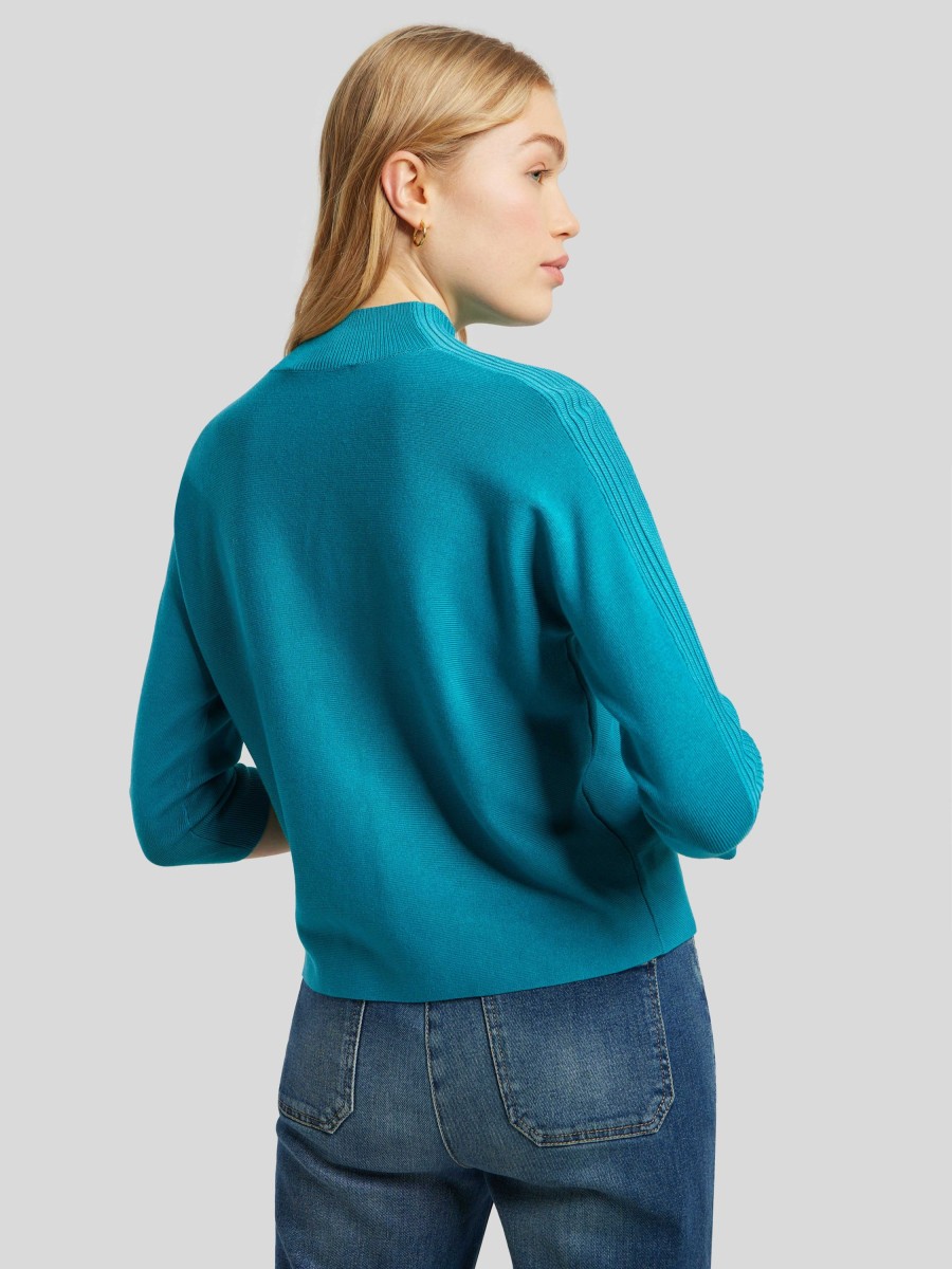 Frauen Comma Pullover & Strick | Strickpullover Petrol