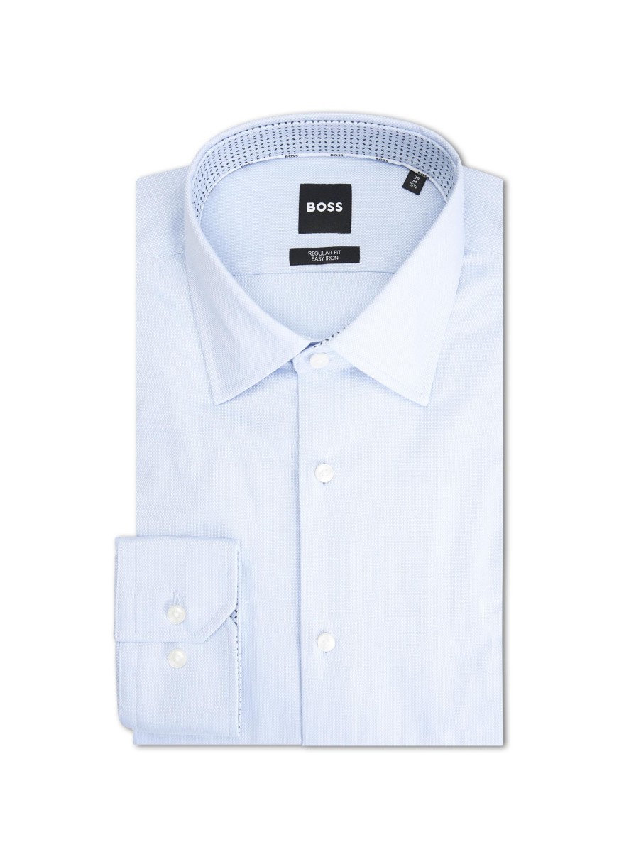 Manner BOSS Men Hemden | Hemd Im Regular Fit Hellblau