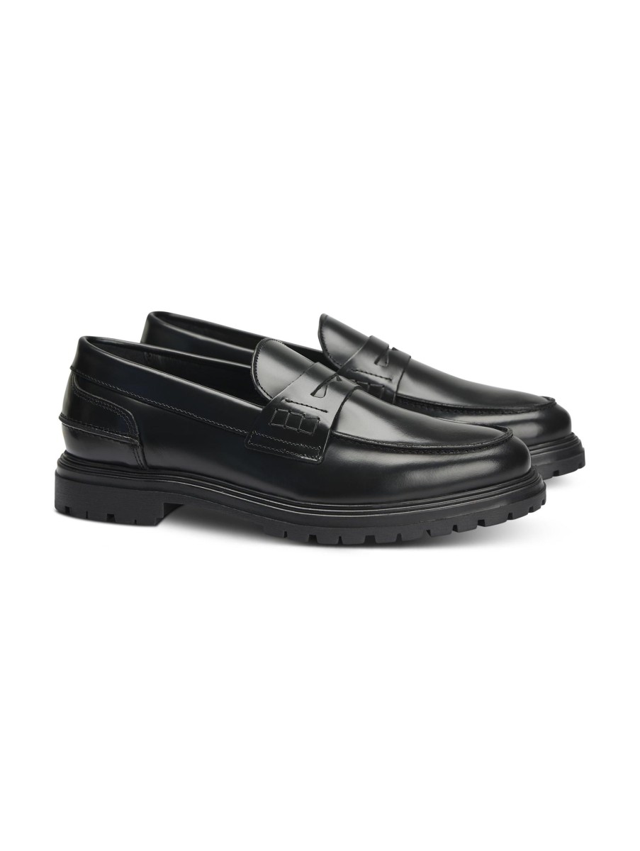 Manner Paul Loafers & Slippers | Chunky Penny Loafer Paxon Schwarz