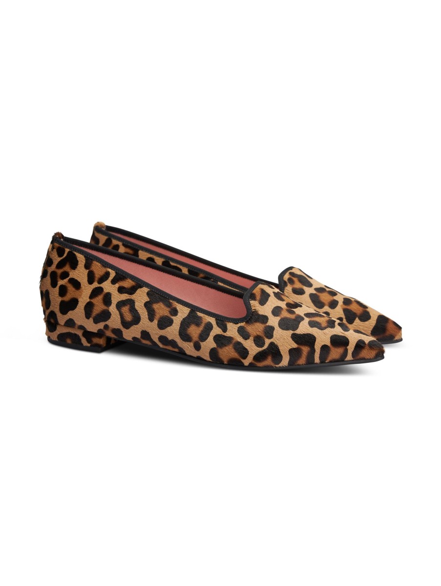 Frauen Pretty Ballerinas Ballerinas | Ballerina Mit Animal-Print Camel