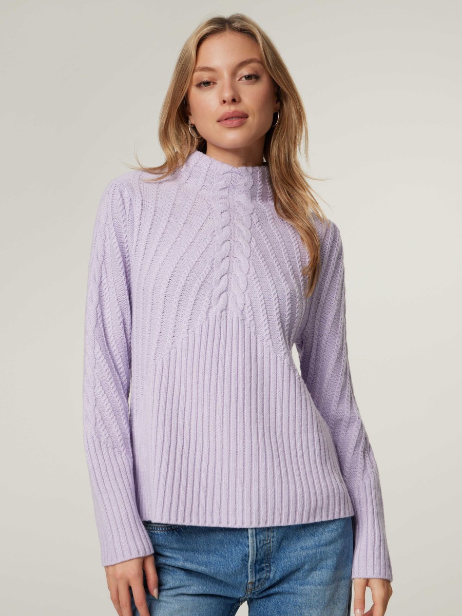 Frauen Monari Pullover & Strick | Strickpullover Lila