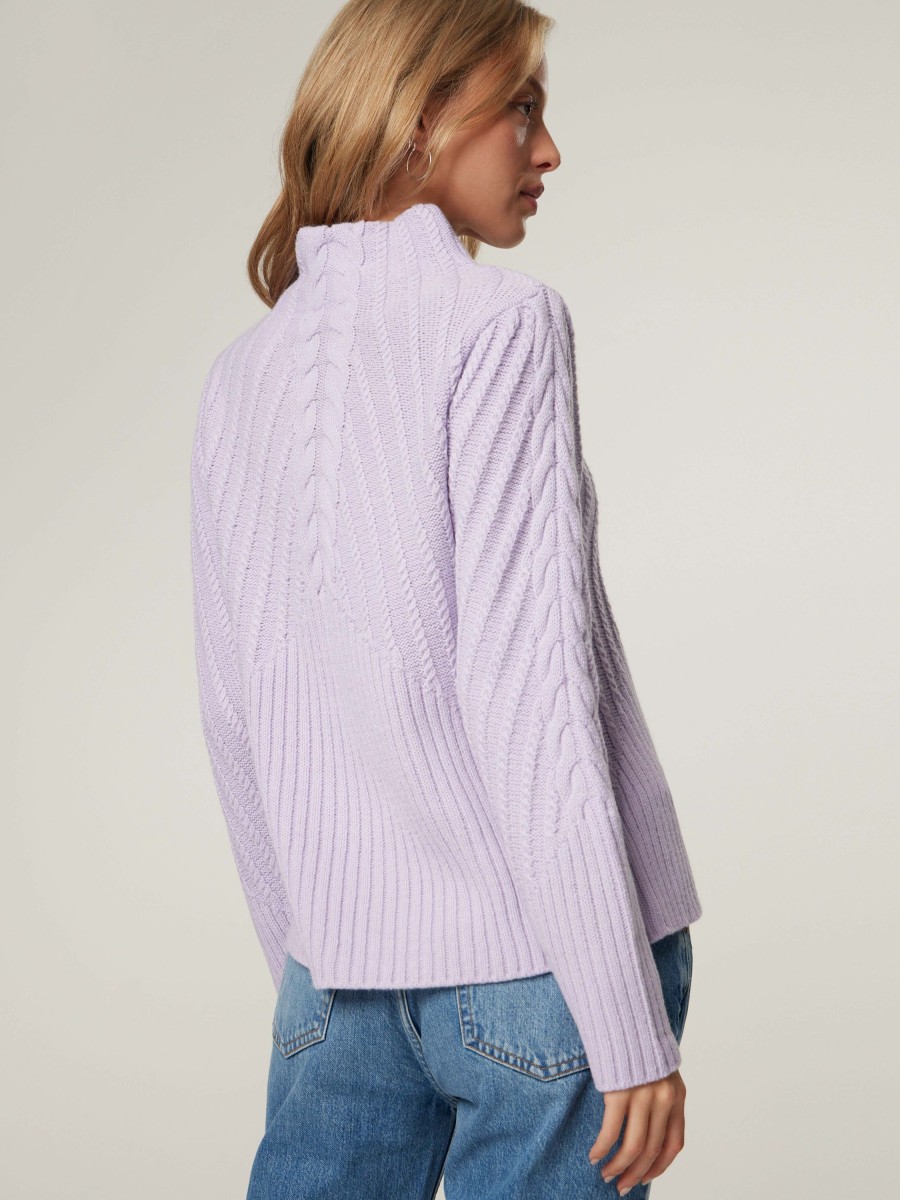 Frauen Monari Pullover & Strick | Strickpullover Lila