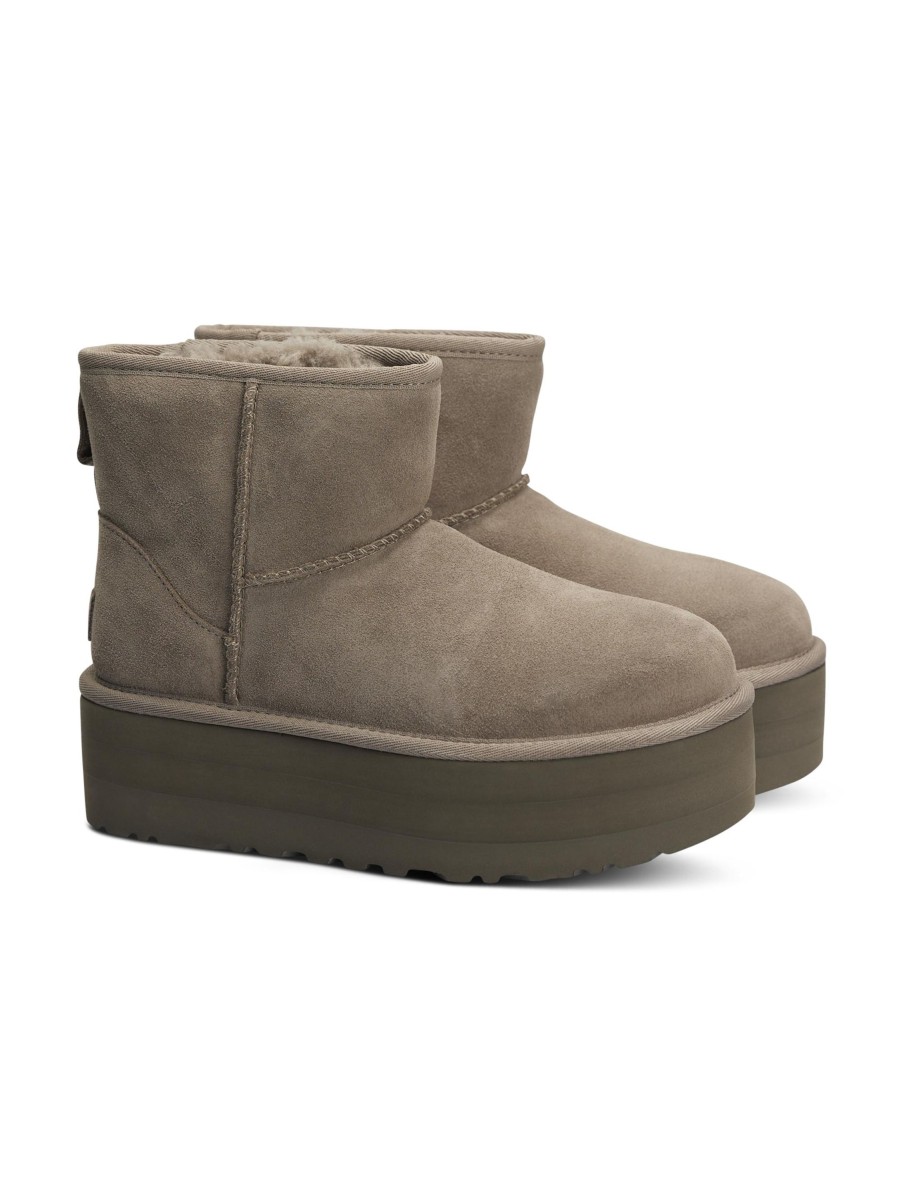 Frauen Ugg Boots & Stiefeletten | Boots Classic Mini Platorm Taupe