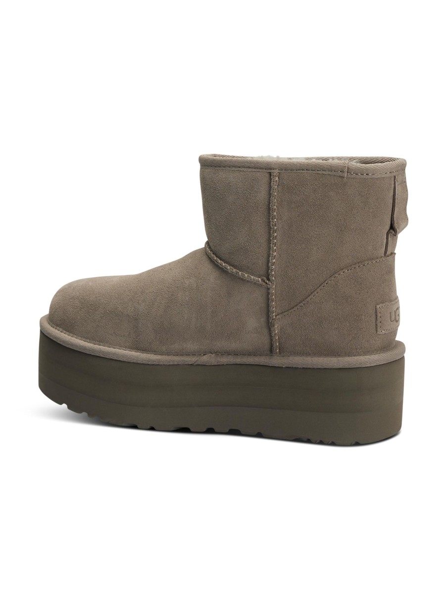 Frauen Ugg Boots & Stiefeletten | Boots Classic Mini Platorm Taupe