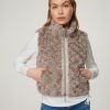 Frauen Monari Gilets & Westen | Gilet Aus Kunstfell Khaki