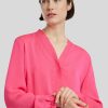 Frauen Marc Cain Blusen & Tuniken | Bluse Mit Ziernaht Pink