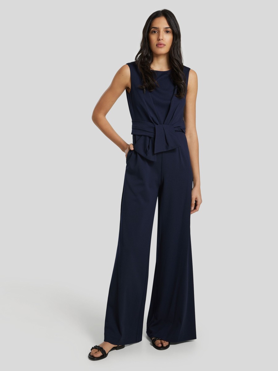 Frauen Vera Mont Overalls & Jumpsuits | Overall Mit Schlaufe Marine