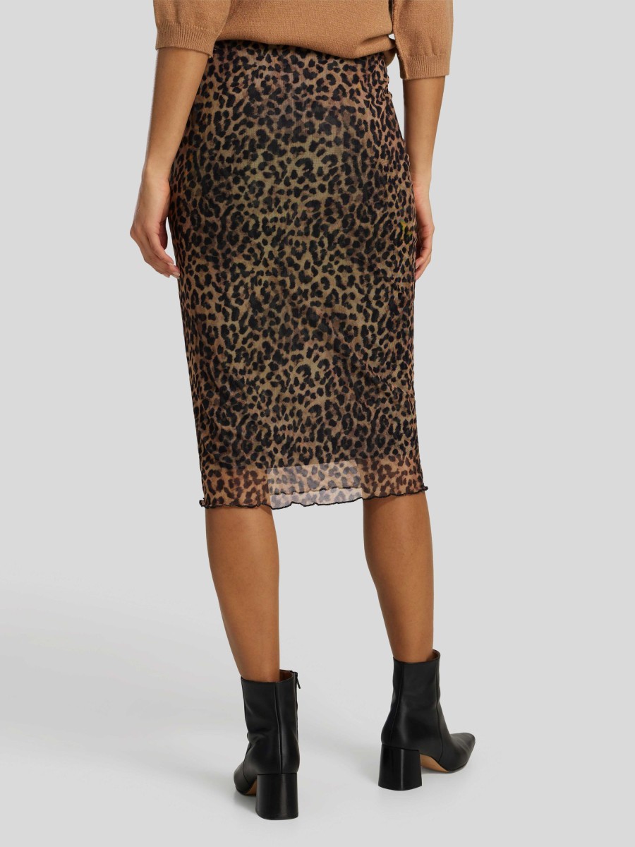 Frauen Rich&Royal Rocke & Jupes | Jupe Mit Leo-Print Camel