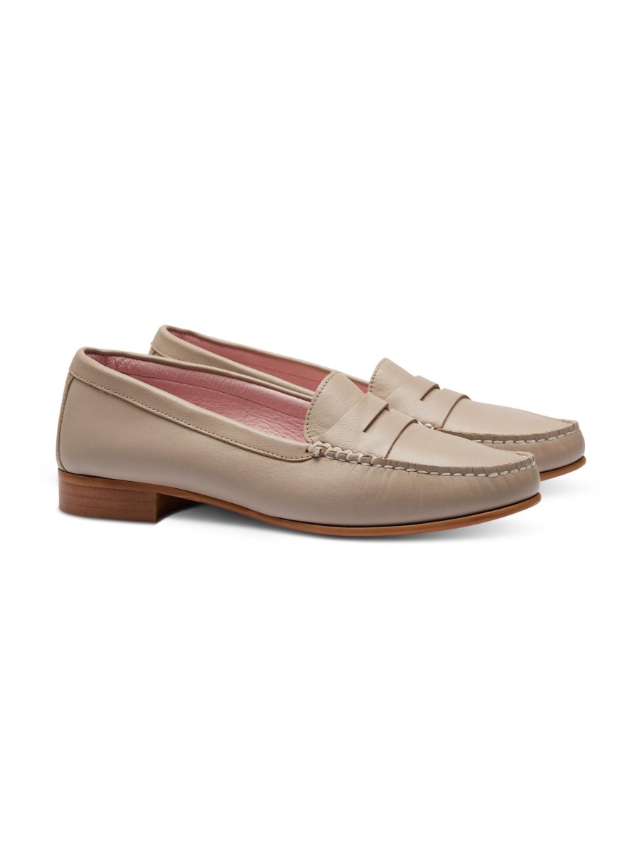 Frauen Castellano Halbschuhe | Loafers Capri Taupe