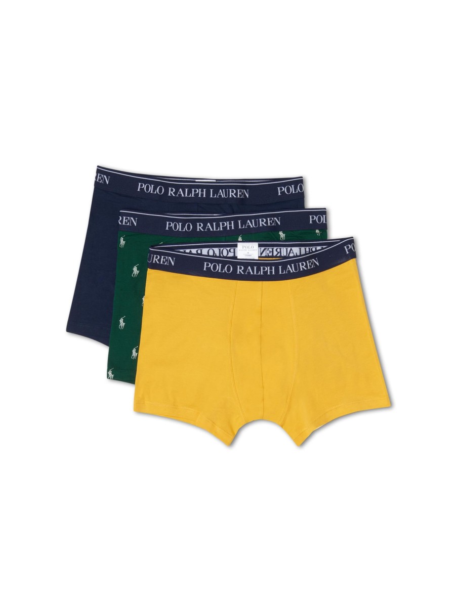 Manner Polo Ralph Lauren Men Wasche & Loungewear | Boxershorts 3Er Set Gelb