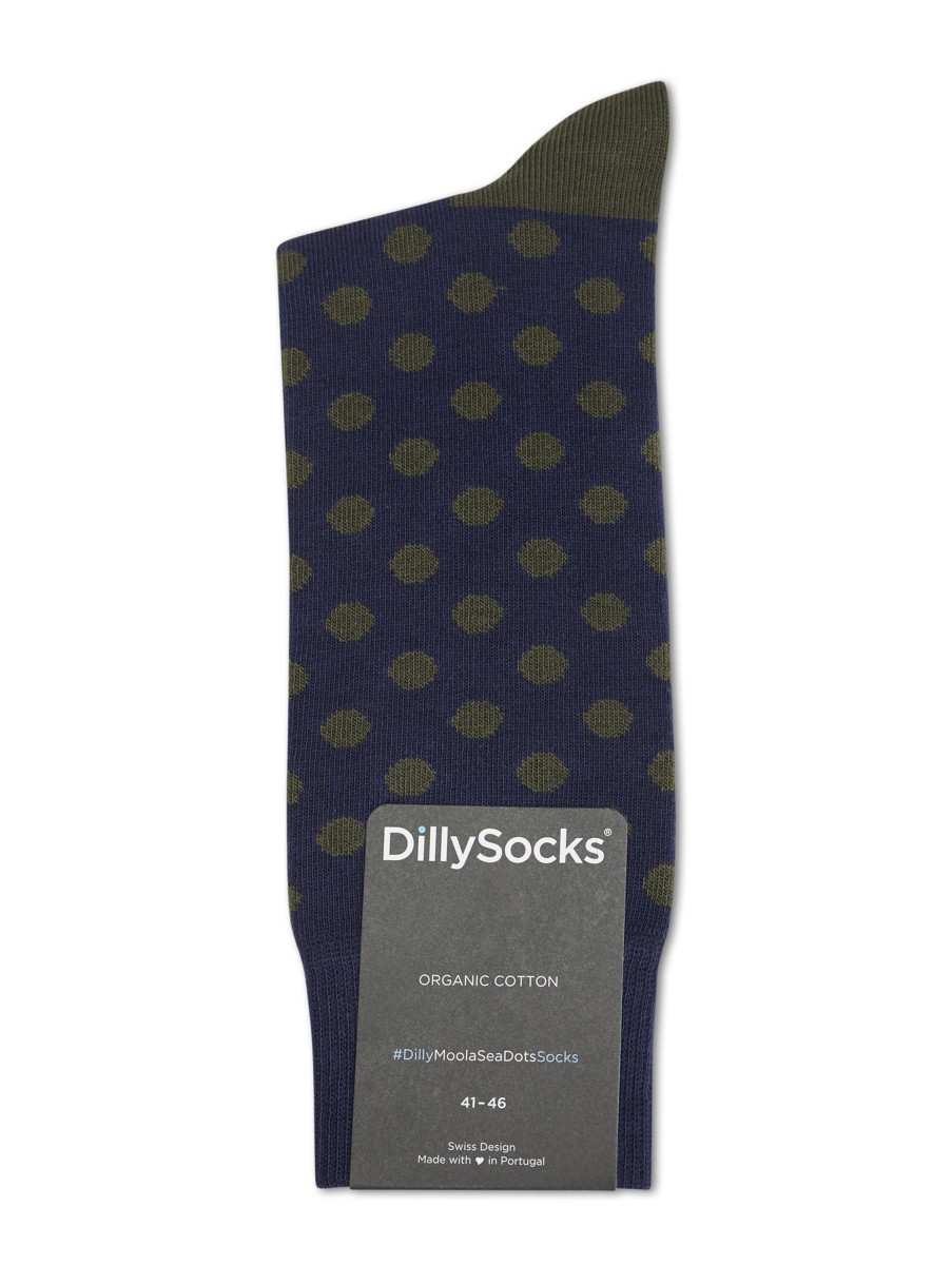 Manner Dilly Socks Wasche & Loungewear | Socken Moola Sea Dots Marine