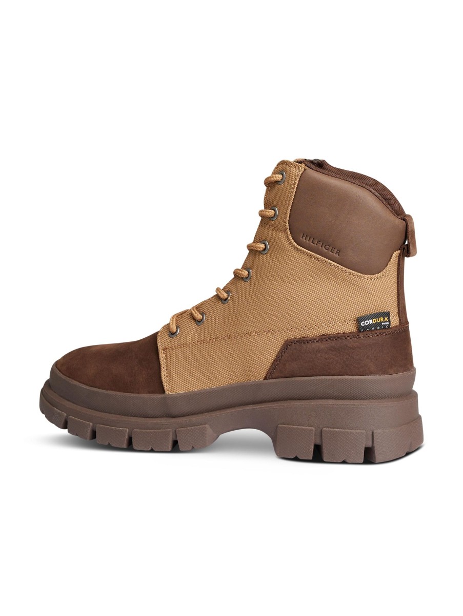 Manner Tommy Hilfiger Boots & Bottinen | Schnurrstiefel Braun