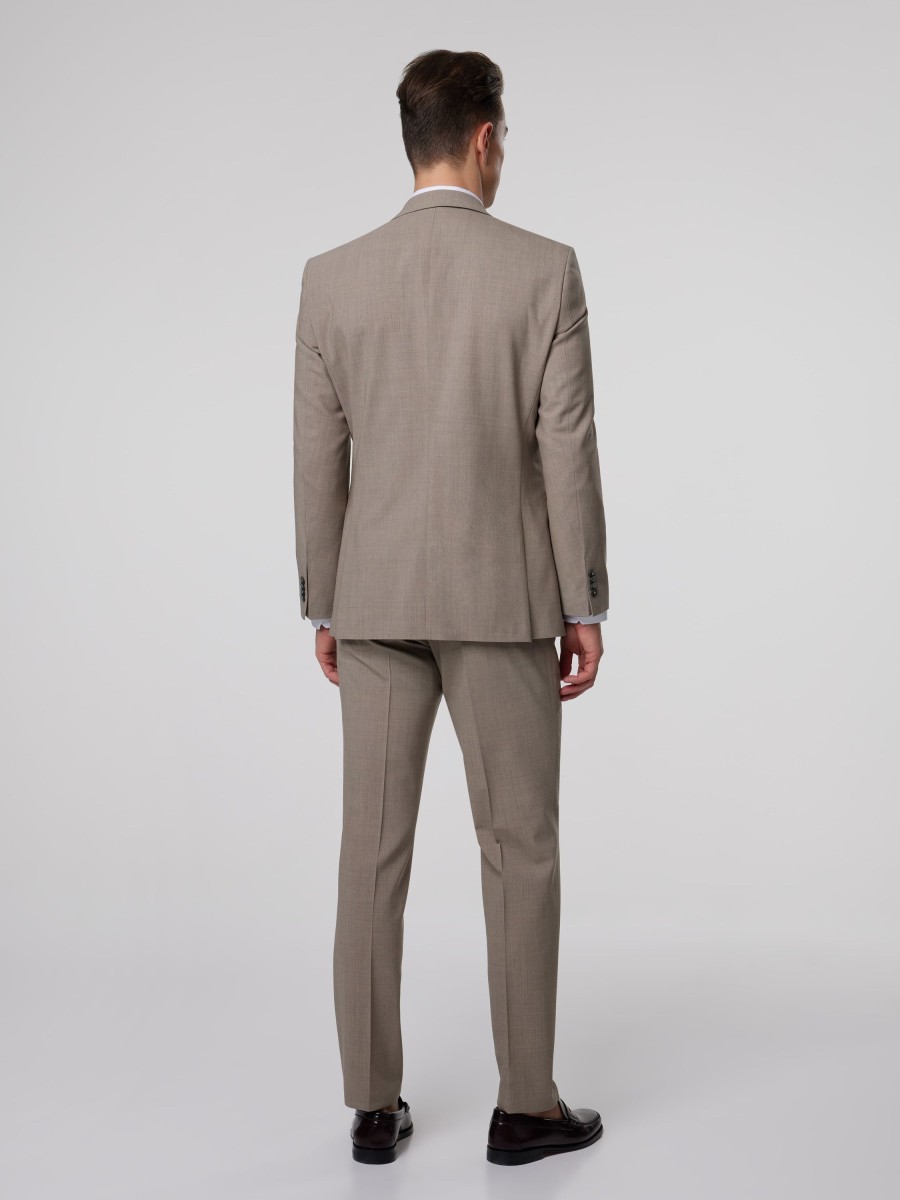 Manner BOSS Men Anzuge | Anzug 3-Teilig Beige