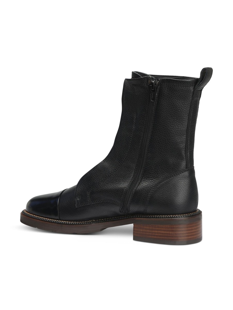 Frauen Pertini Boots & Stiefeletten | Schnurschuh Schwarz