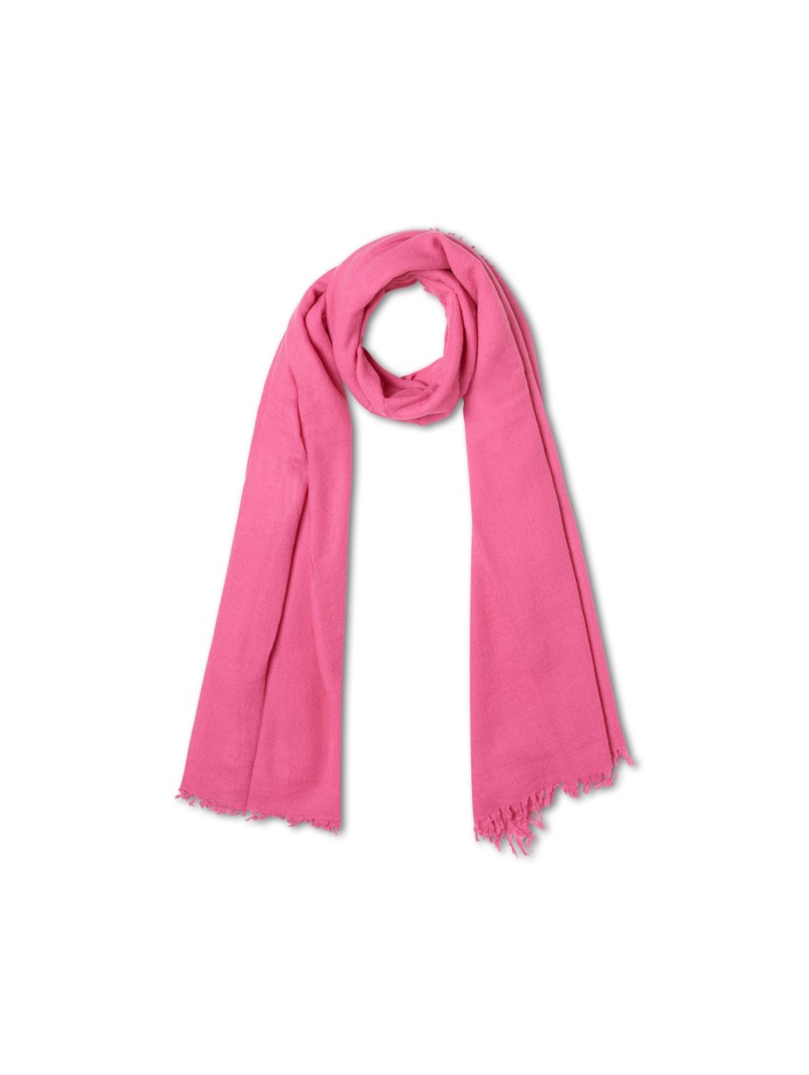 Frauen Velvet Saint Fields Schals & Tucher | Schal Aus Merinowolle Pink