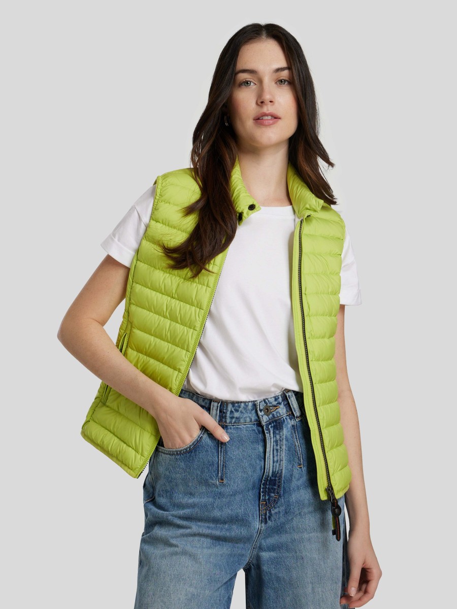 Frauen Parajumpers Gilets & Westen | Steppweste Lime