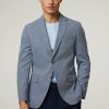 Manner BOSS Men Vestons | Veston Im Regular Fit Hut Son Mittelblau