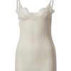 Frauen Zimmerli T-Shirts & Shirts | Spitzentop Beige