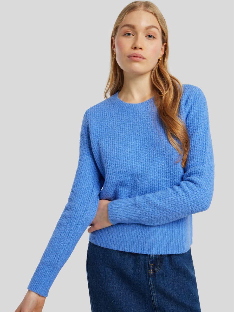 Frauen Cinque Pullover & Strick | Pullover Aus Strick Mittelblau