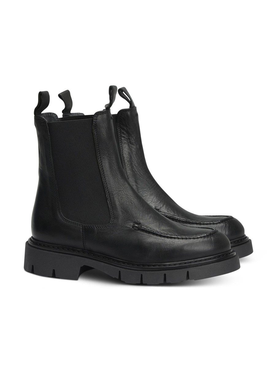 Frauen Pedro Miralles Boots & Stiefeletten | Chelsea Boots Elit Schwarz