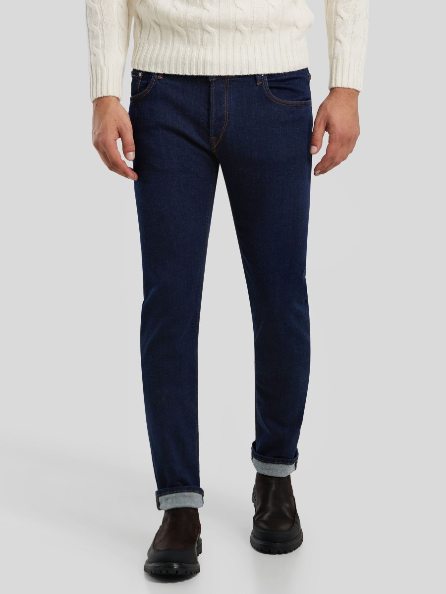 Manner Handpicked Jeans | Jeans Im Slim Fit Orvieto Marine