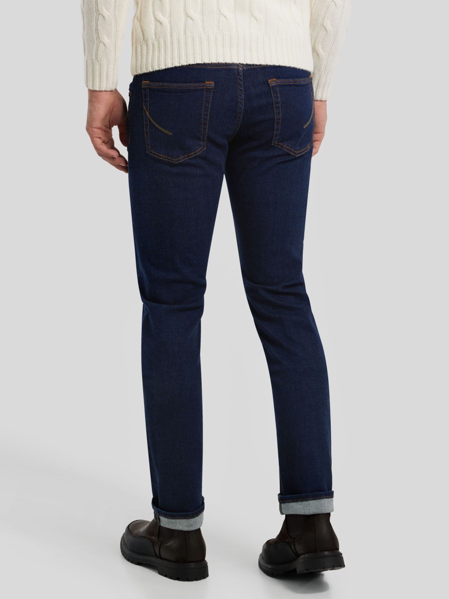 Manner Handpicked Jeans | Jeans Im Slim Fit Orvieto Marine