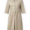 Frauen Cinque Kleider | Blusenkleid Cidoke Beige