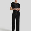 Frauen Swing Overalls & Jumpsuits | Jumpesuit Schwarz