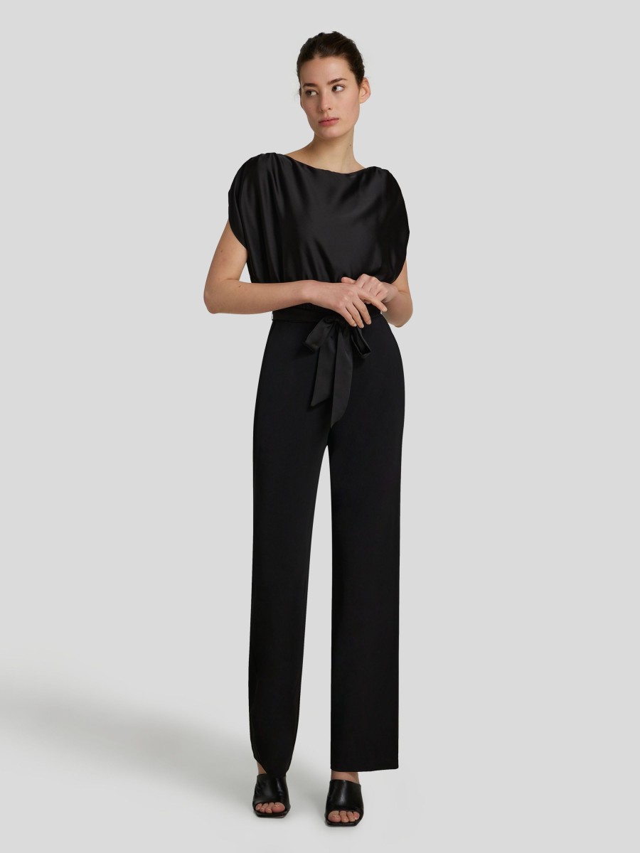 Frauen Swing Overalls & Jumpsuits | Jumpesuit Schwarz