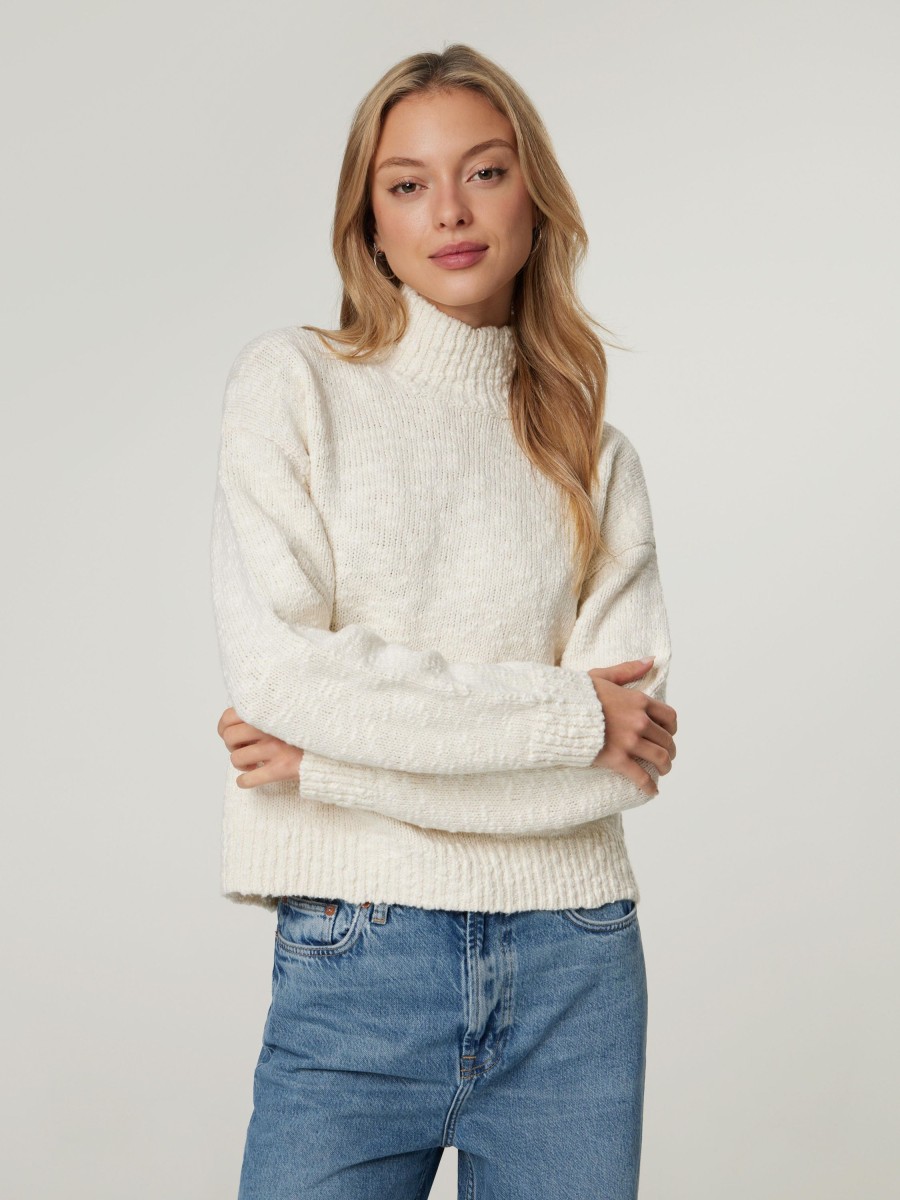 Frauen Samsoe & Samsoe Pullover & Strick | Strickpullover Milla Ecru