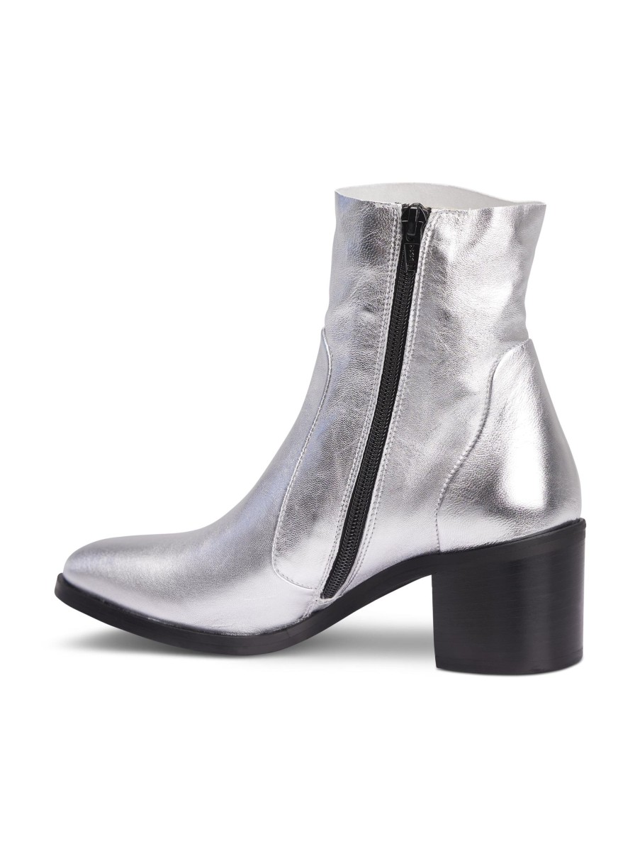 Frauen Donna Carolina Boots & Stiefeletten | Stiefelette Zero Beky Silber