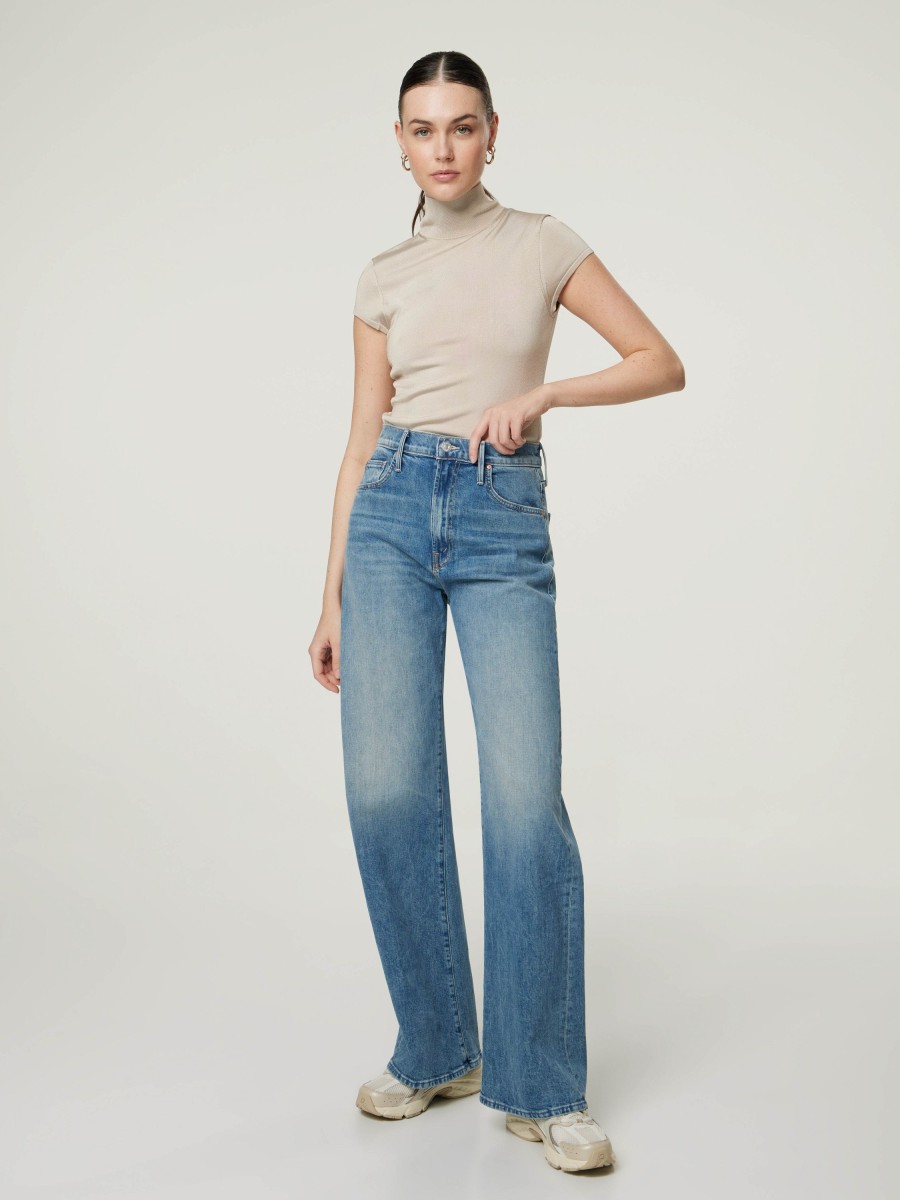 Frauen Mother Jeans | Boyfriend Jeans The Lasso Mittelblau