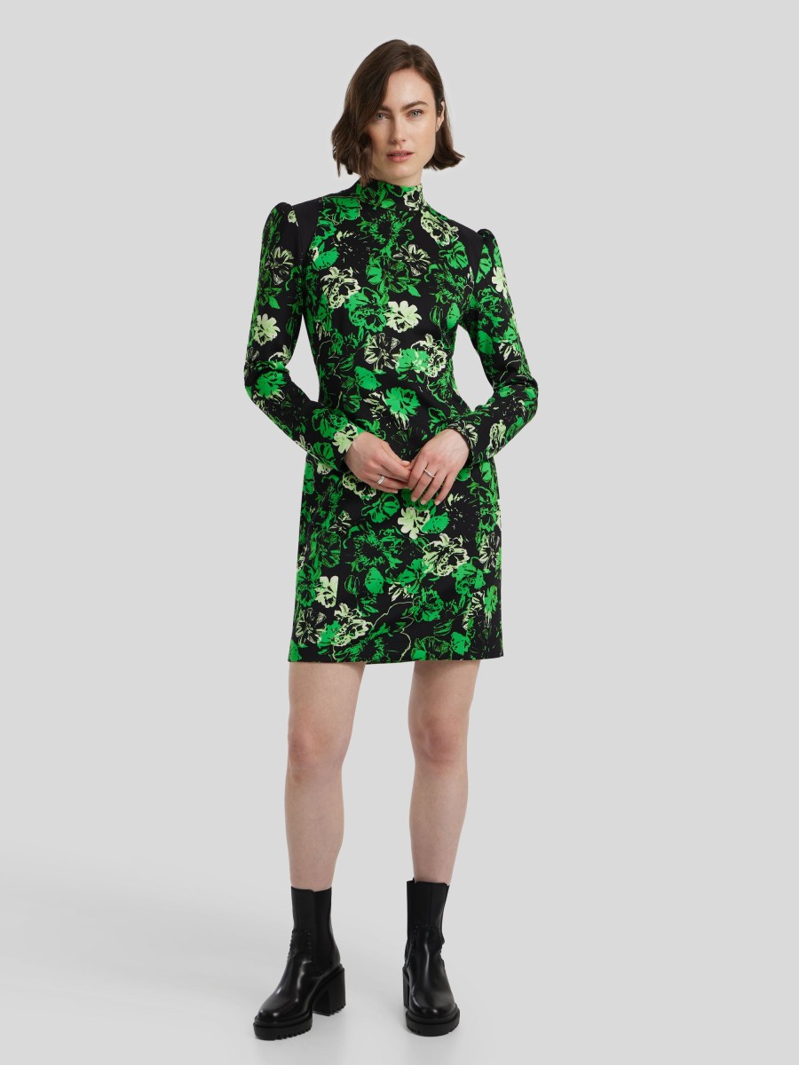 Frauen Marc Cain Kleider | Kleid Mit Print Grun