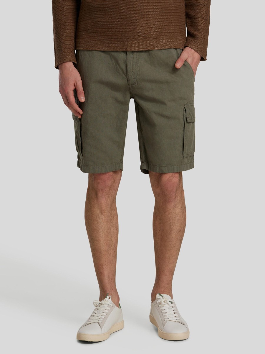 Manner Paul Shorts | Cargo-Bermudas Blanc Oliv