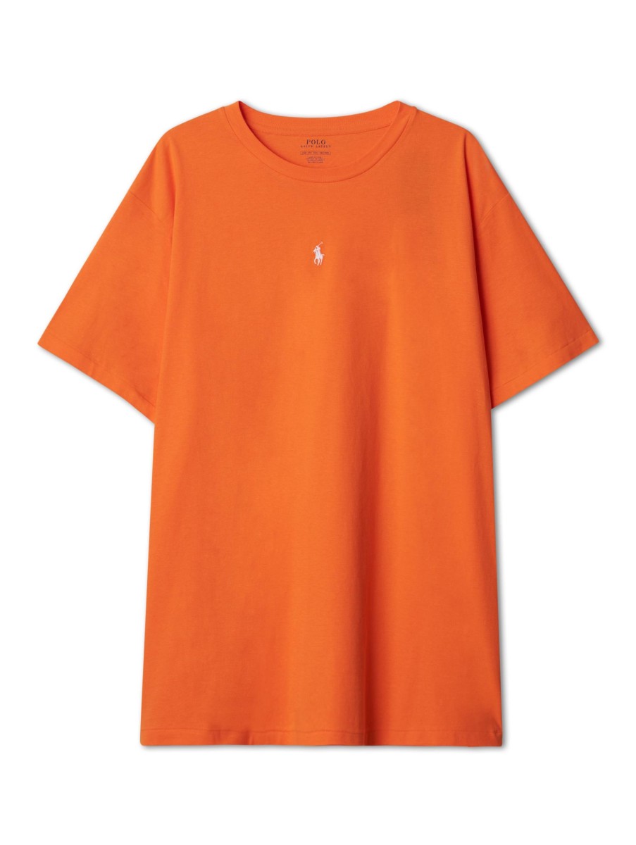 Manner Polo Ralph Lauren Grosse Grossen | T-Shirt Mit Logo Orange