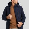 Manner Woolrich Mantel | Parka Aus Daunen Marine