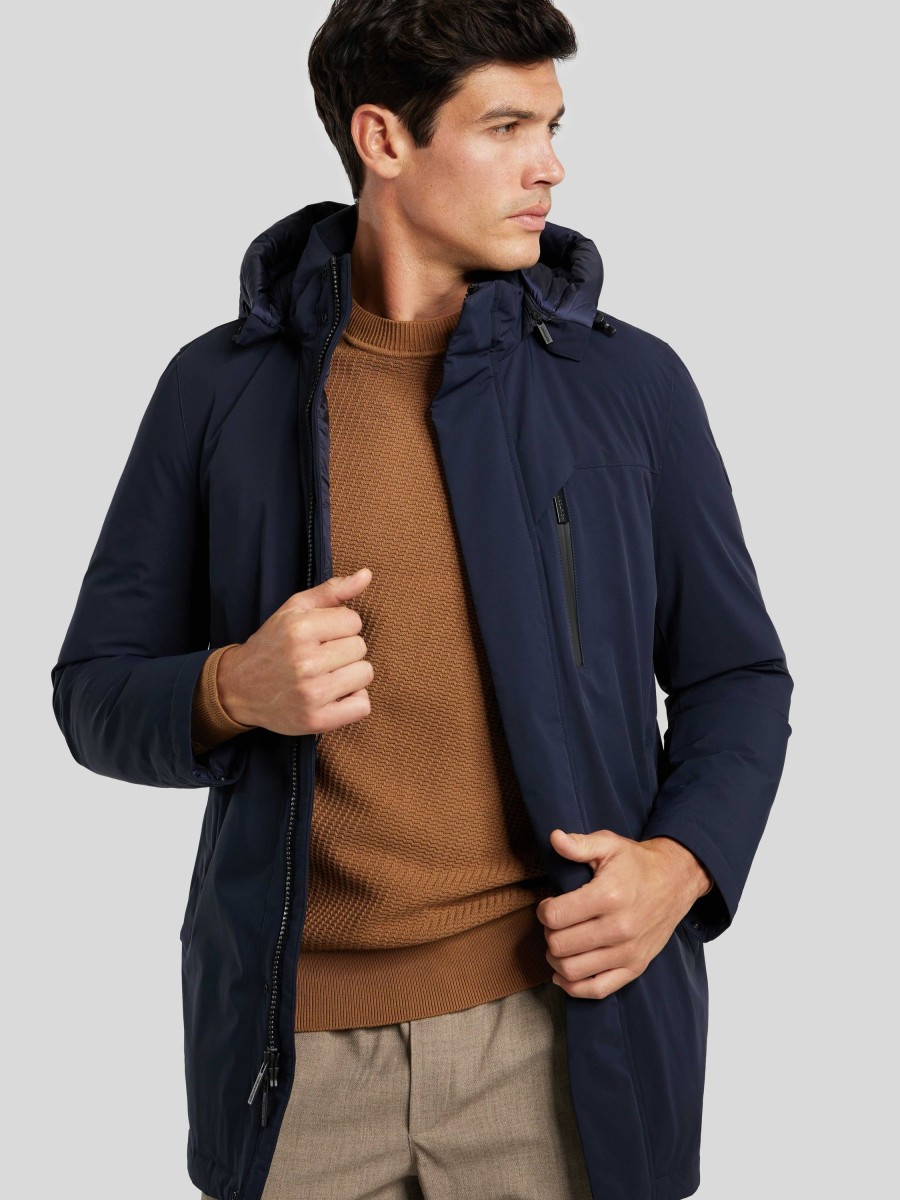 Manner Woolrich Mantel | Parka Aus Daunen Marine