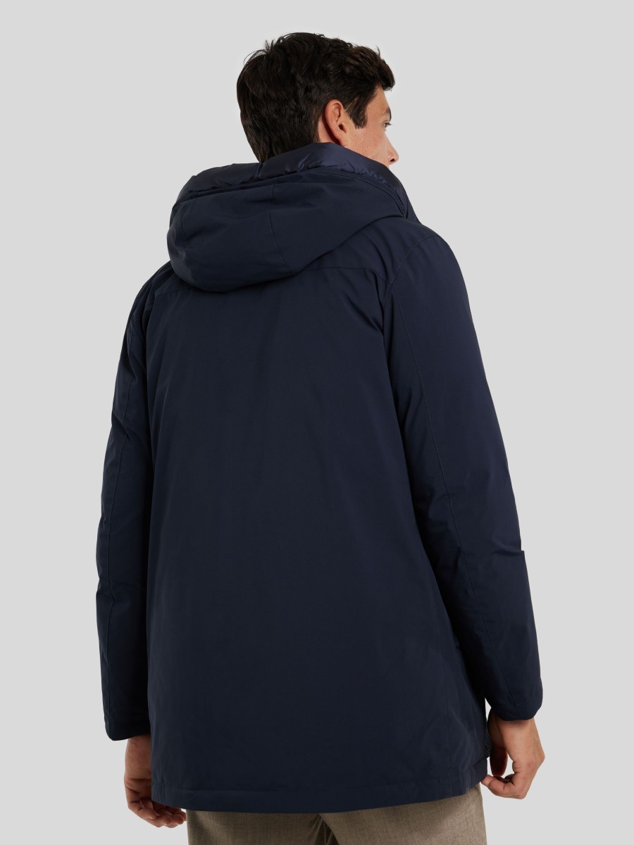 Manner Woolrich Mantel | Parka Aus Daunen Marine