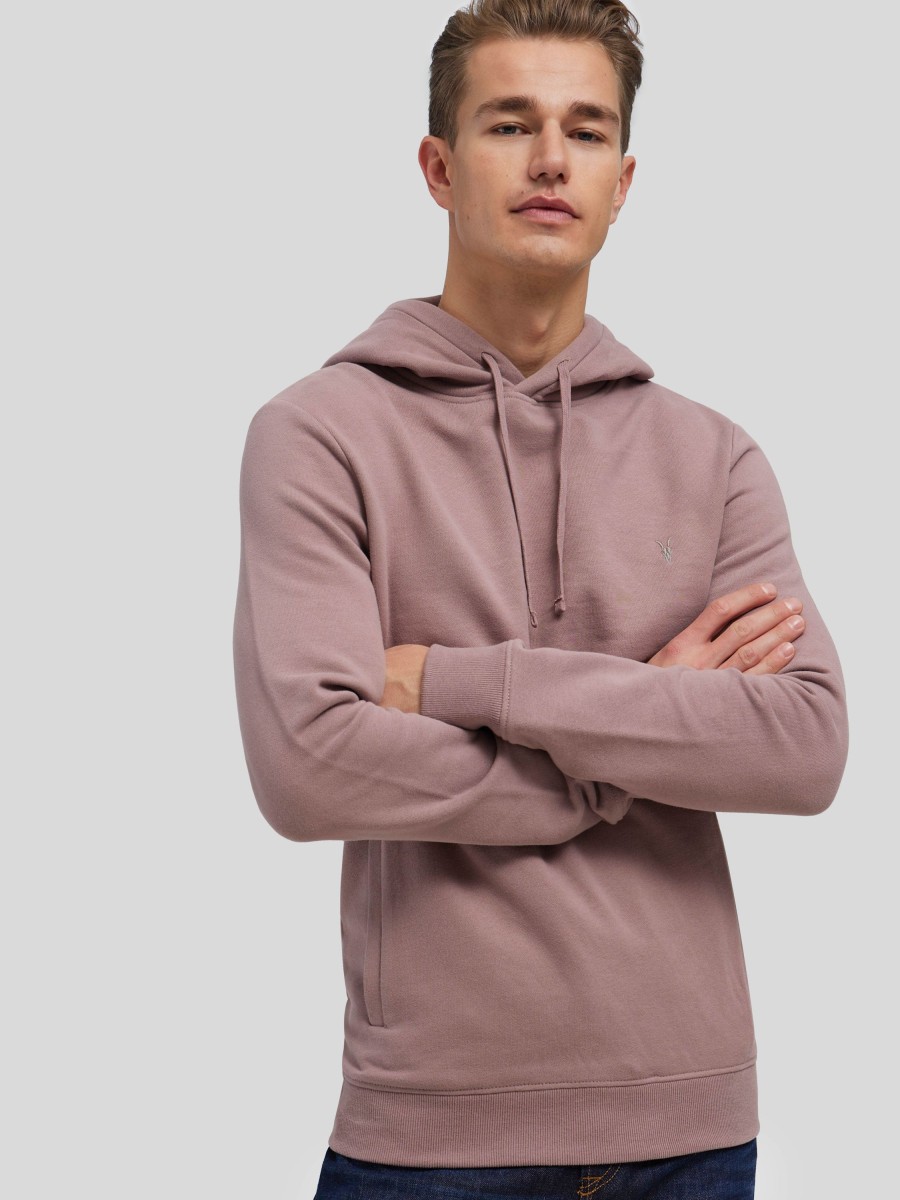 Manner AllSaints Hoodies & Sweatshirts | Hoodie Mit Logo Raven Grege