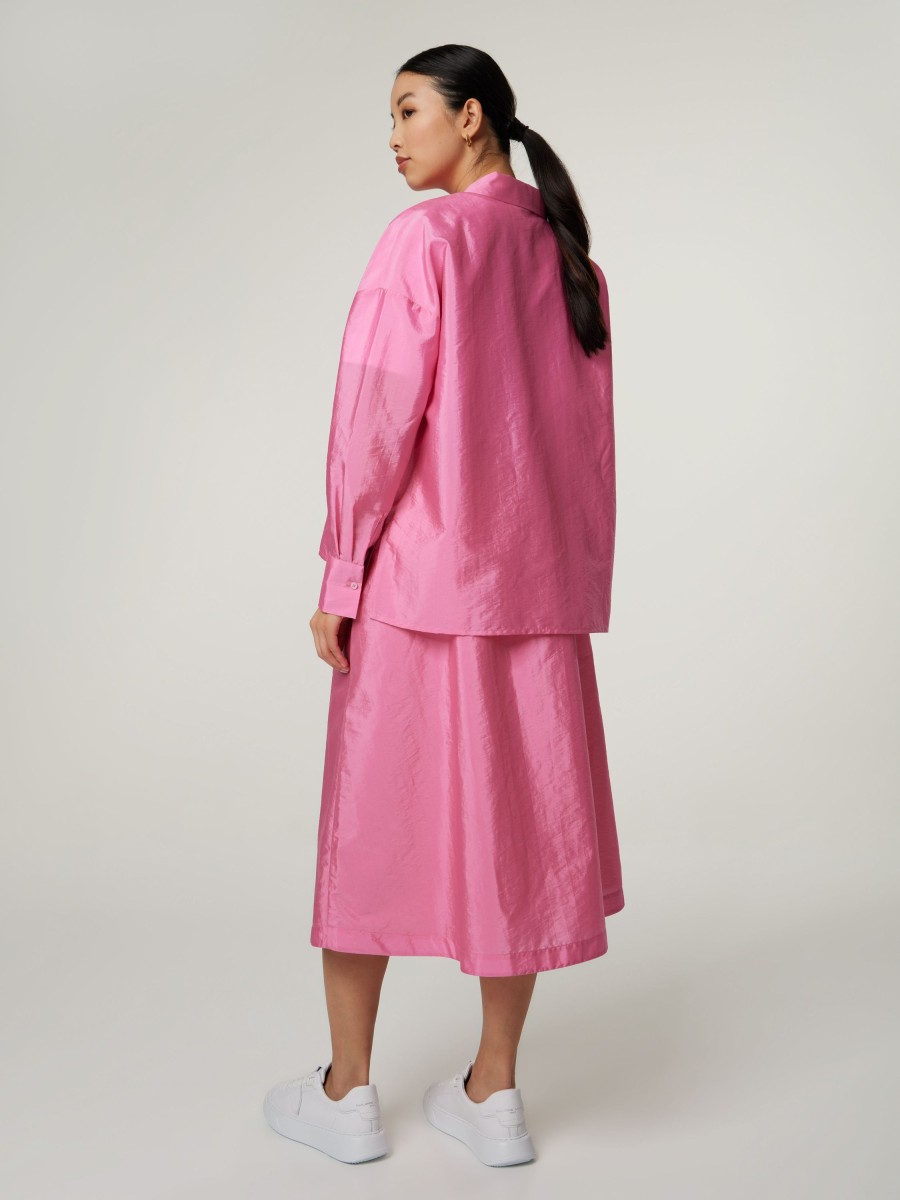 Frauen Rich&Royal Blusen & Tuniken | Hemdbluse Im Oversize Fit Pink