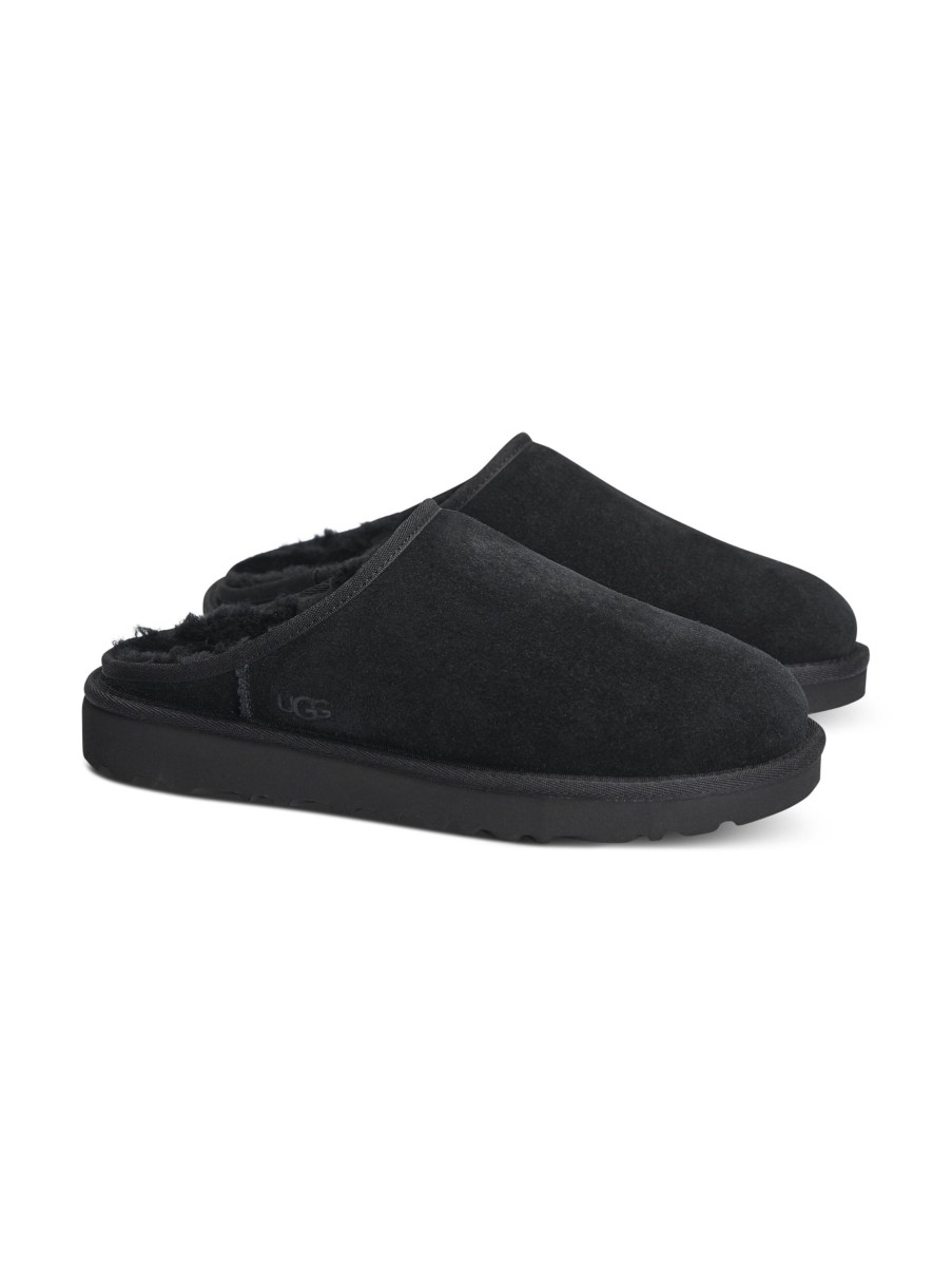 Manner Ugg Loafers & Slippers | Lederslipper Classic Slip-On Schwarz