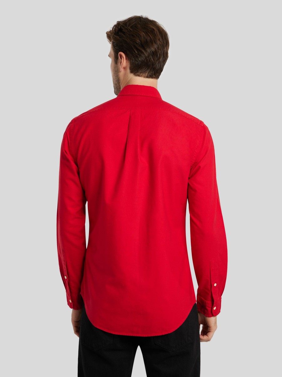 Manner Polo Ralph Lauren Men Hemden | Hemd Im Slim Fit Rot