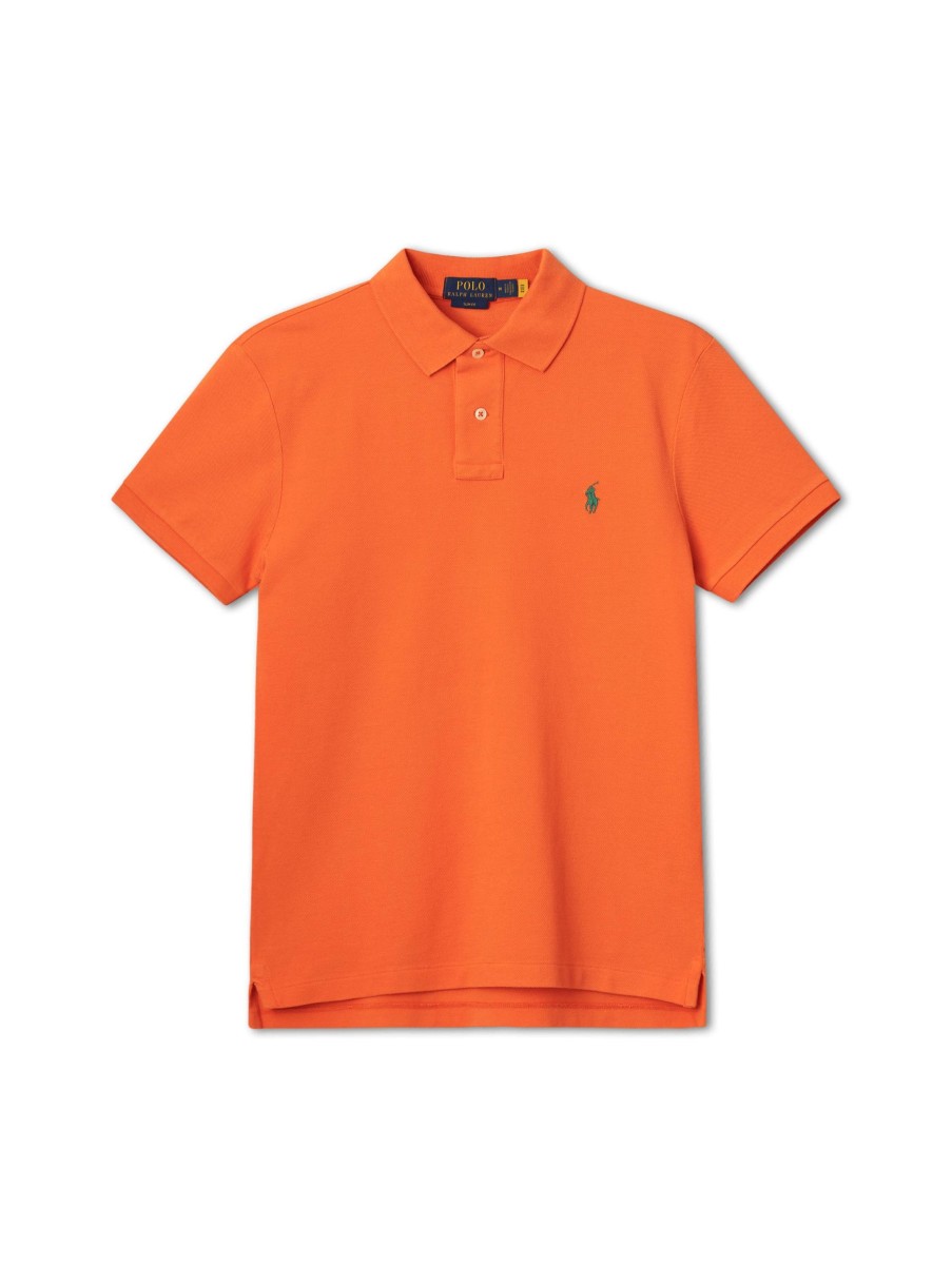 Manner Polo Ralph Lauren Men Polo-Shirts | Polo-Shirt Im Slim Fit Orange