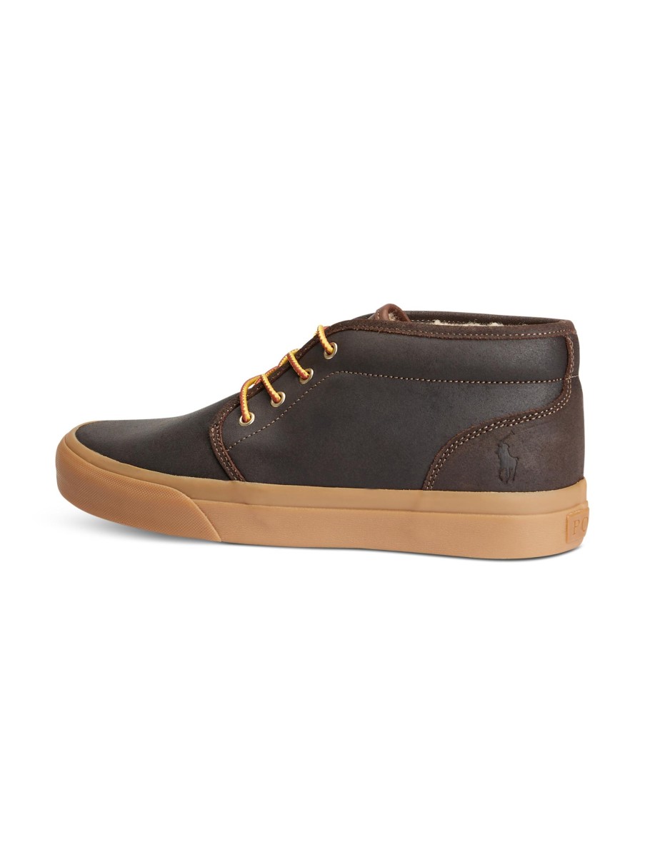 Manner Polo Ralph Lauren Men Boots & Bottinen | Schnurboots Cognac